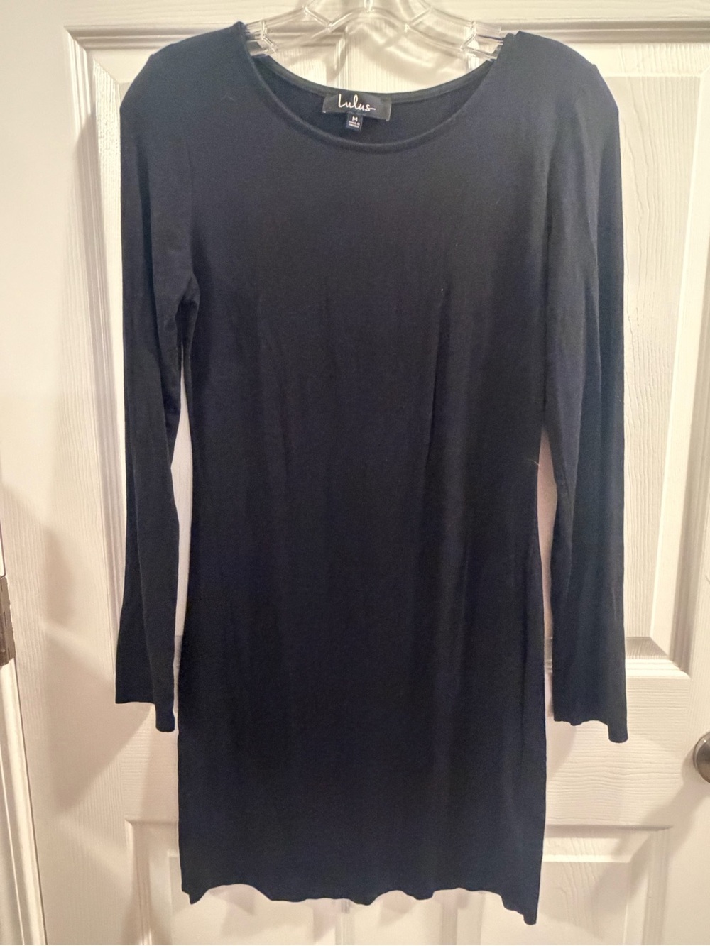 Lulus Black Long Sleeve Mini Dress